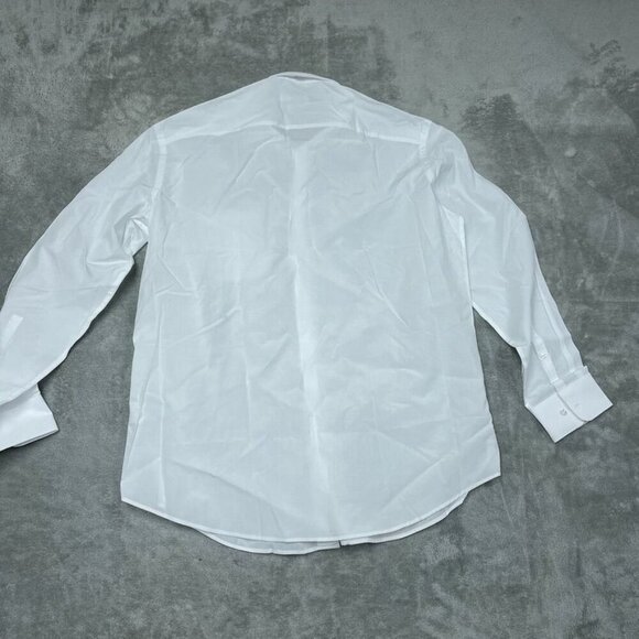 Calvin Klein White Active Performance Stretch Shirt Regular Fit L a0752 - Picture 7 of 8